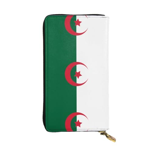 XZDLYY Lange Clutch-Geldbörse mit Flagge von Algerien für modische Frauen – leicht, langlebig, personalisiert und stilvoll von XZDLYY