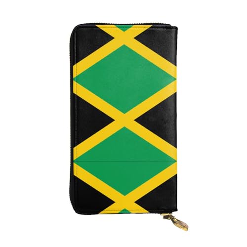 XZDLYY Lange Clutch-Geldbörse mit Flagge von Jamaika für modische Frauen – leicht, langlebig, personalisiert und stilvoll von XZDLYY