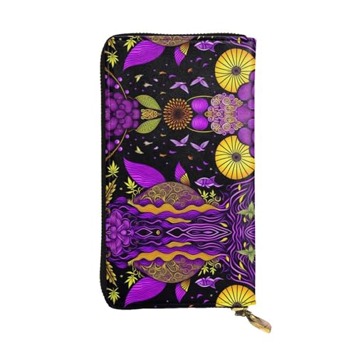XZDLYY Purple Sky Lange Clutch-Geldbörse für modische Frauen – leicht, langlebig, personalisiert und stilvoll von XZDLYY