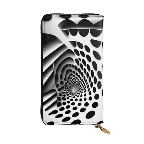 XZDLYY Rotations-Illusion, lange Clutch-Geldbörse für modische Frauen – leicht, langlebig, personalisiert und stilvoll von XZDLYY