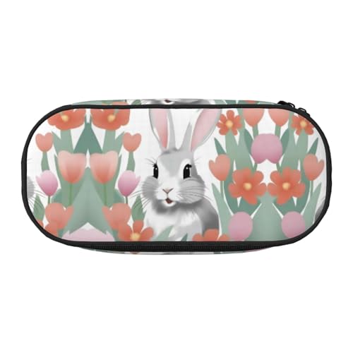 XZDLYY Tragbare leichte Bunny Joy Bleistifttasche Kosmetiktasche für Schreibwaren und kleine Gegenstände von XZDLYY