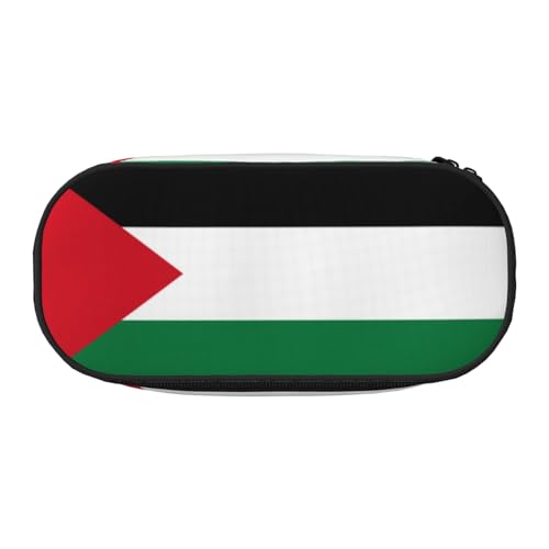 XZDLYY Tragbares, leichtes Federmäppchen mit Flagge des Staates Palästina, Kosmetiktasche für Schreibwaren und kleine Gegenstände von XZDLYY