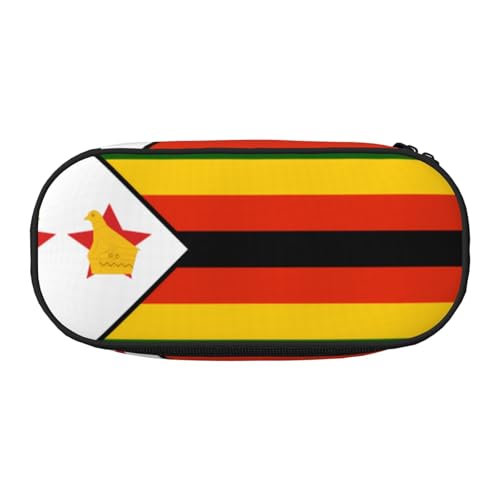 XZDLYY Tragbares, leichtes Federmäppchen mit Flagge von Simbabwe, Kosmetiktasche für Schreibwaren und kleine Gegenstände von XZDLYY