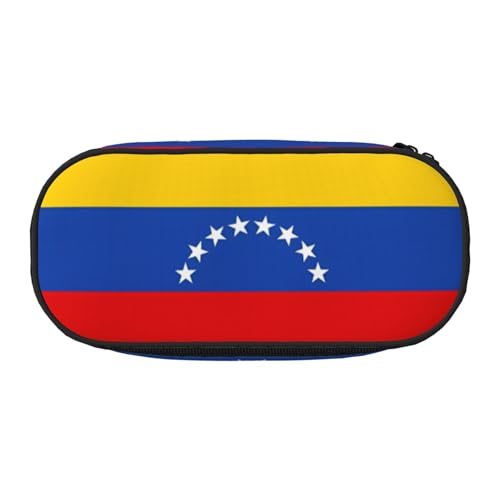 XZDLYY Tragbares, leichtes Federmäppchen mit Flagge von Venezuela, Kosmetiktasche für Schreibwaren und kleine Gegenstände von XZDLYY