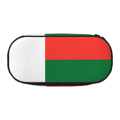 XZDLYY Tragbares, leichtes Federmäppchen mit der Flagge von Madagaskar, Kosmetiktasche für Schreibwaren und kleine Gegenstände von XZDLYY