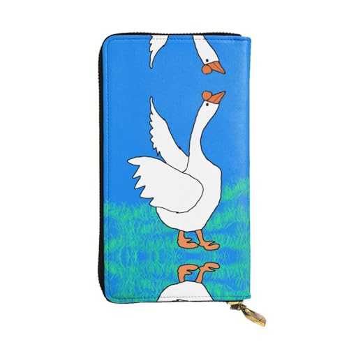 XZDLYY White Goose Spreizt seine Flügel, lange Clutch-Geldbörse für modische Frauen, leicht, langlebig, personalisiert und stilvoll von XZDLYY