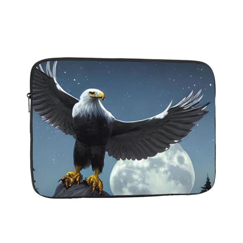 Laptoptasche, Adler unter den Sternen, praktisch, stoßfest, stilvoller Druck für Geschäftsreisen, Arbeit und Büro, Schwarz , 17 inch von XZDZWK