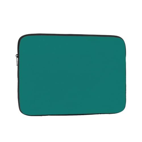 Solide dunkelgrüne Laptoptasche, praktisch, stoßfest, stilvoller Druck für Geschäftsreisen, Arbeit und Büro, Schwarz , 17 inch von XZDZWK