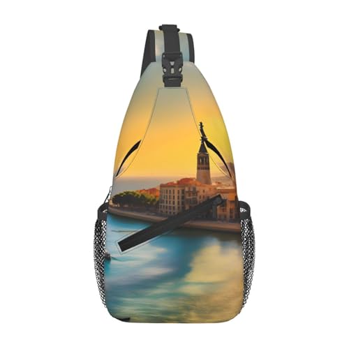 Sunset in Barcelona Herren Casual Messenger Bag Large Capacity Durable Suitable for Travel Work Commuting and Outdoor Activities Sunset in Barcelona Herren Casual Messenger Bag Large Capacity Durable Suitable for Travel Work Commuting and Outdoor Activities von XZDZWK
