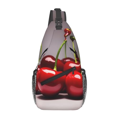 XZDZWK Chilean Cherry Herren Casual Messenger Bag Large Capacity Durable Suitable for Travel Work Commuting and Outdoor Activities von XZDZWK