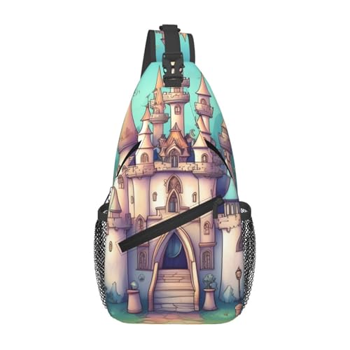 XZDZWK Classical Castle Herren Casual Messenger Bag Large Capacity Durable Suitable for Travel Work Commuting and Outdoor Activities von XZDZWK
