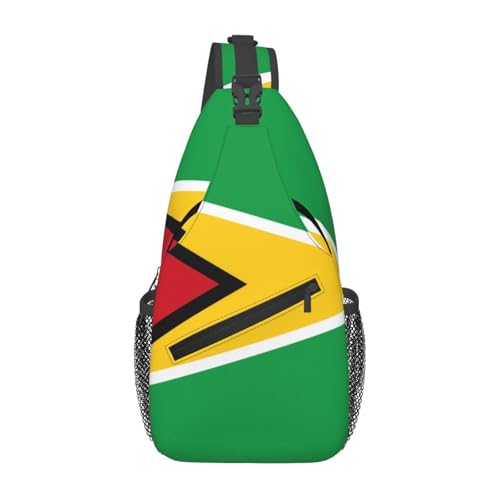 XZDZWK Flag of Guyana Herren Casual Messenger Bag Large Capacity Durable Suitable for Travel Work Commuting and Outdoor Activities von XZDZWK