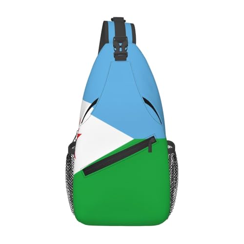 XZDZWK Flagge von Dschibuti Herren Casual Messenger Bag Große Kapazität Langlebig Geeignet für Reisen Arbeit Pendeln und Outdoor-Aktivitäten von XZDZWK