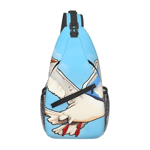 XZDZWK Flying Seagulls Herren Casual Messenger Bag Large Capacity Durable Suitable for Travel Work Commuting and Outdoor Activities XZDZWK Flying Seagulls Herren Casual Messenger Bag Large Capacity Durable Suitable for Travel Work Commuting and Outdoor Activities von XZDZWK