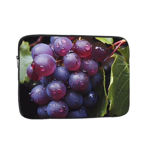 XZDZWK Fresh Grapes Laptoptasche, praktisch, stoßfest, 43,2 cm (17 Zoll), stilvoller Druck, für Geschäftsreisen, Arbeit und Büro von XZDZWK