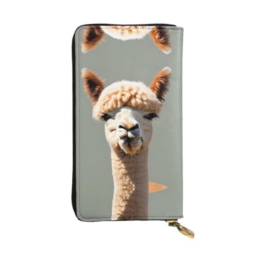 XZDZWK Große Kapazität Alpaka Avatar Handheld Wallet Weiches Material Multifunktionales Design Anti-Verlust Privatsphäre Schutz von XZDZWK