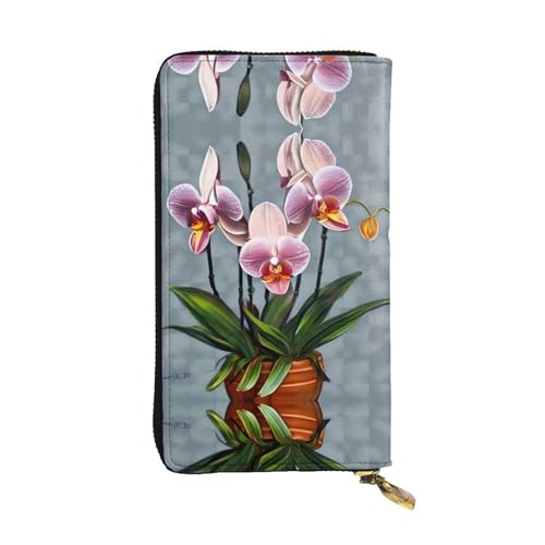 XZDZWK Große Kapazität Blooming Orchids Handheld Wallet Weiches Material Multifunktionales Design Anti-Verlust Privatsphäre Schutz von XZDZWK