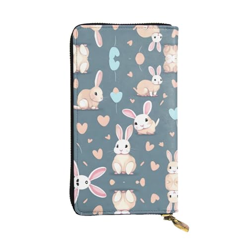 XZDZWK Große Kapazität Cartoon Cute Bunny Handheld Wallet Weiches Material Multifunktionales Design Anti-Verlust Privatsphäre Schutz von XZDZWK