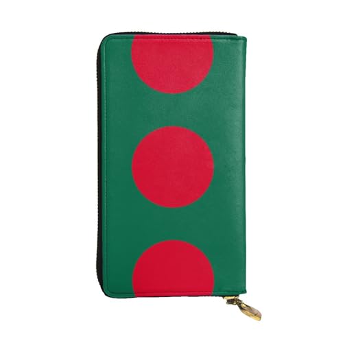 XZDZWK Große Kapazität Flagge von Bangladesch Handheld Wallet Weiches Material Multifunktionales Design Anti-Verlust Privatsphäre Schutz von XZDZWK