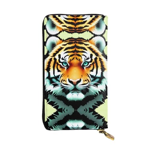 XZDZWK Große Kapazität Little Fat Tiger Head Handheld Wallet Weiches Material Multifunktionales Design Anti-Verlust Privatsphäre Schutz von XZDZWK