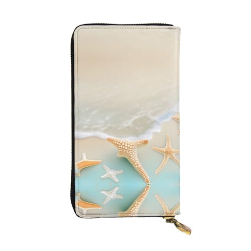 XZDZWK Große Kapazität Strand Seestern Handheld Geldbörse Weiches Material Multifunktionales Design Anti-Verlust Privatsphäre Schutz von XZDZWK