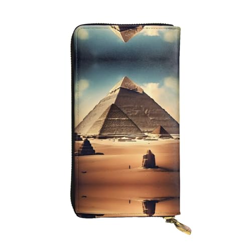 XZDZWK Große Kapazität Träumen von den Pyramiden von Khufu Handheld Wallet Weiches Material Multifunktionales Design Anti-Verlust Privatsphäre Schutz von XZDZWK