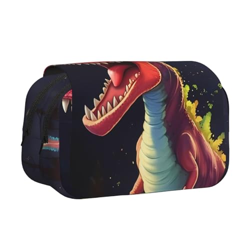 XZDZWK Großes Dinosaurier-Federmäppchen, stilvolles und großes Fassungsvermögen, geeignet für Studenten und Geschäftsreisende von XZDZWK