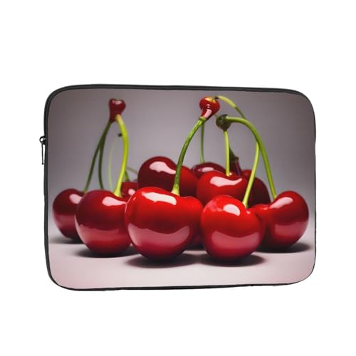 XZDZWK Laptoptasche mit chilenischen Kirschen, praktisch, stoßfest, 43,2 cm (17 Zoll), stilvoller Druck für Geschäftsreisen, Arbeit und Büro von XZDZWK