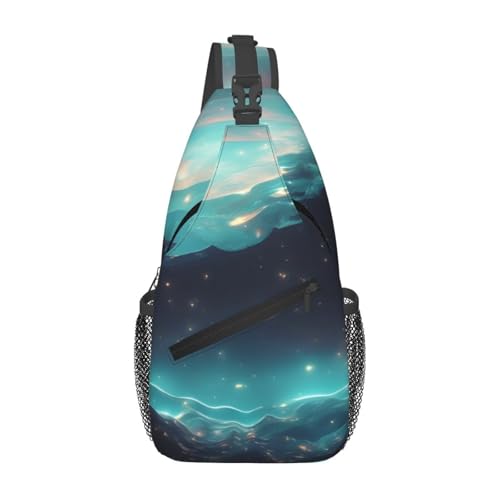 XZDZWK Science Fiction Stars Herren Casual Messenger Bag Large Capacity Durable Suitable for Travel Work Commuting and Outdoor Activities von XZDZWK
