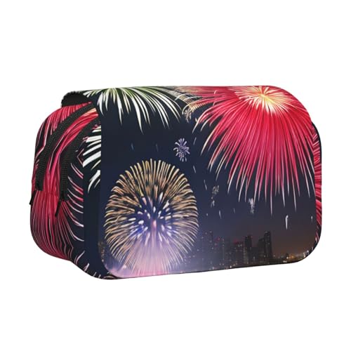 XZDZWK Splendid Fireworks Clamshell Pen Case Stylish and Large Capacity Design Suitable for Students and Business Travelers XZDZWK Splendid Fireworks Clamshell Pen Case Stylish and Large Capacity Design Suitable for Students and Business Travelers von XZDZWK
