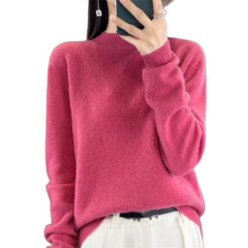 XZEIT Kaschmir-Pullover für Frauen, 100% Kaschmir-Langarm-Pullover, Rundhalsausschnitt, lässiger Strickpullover, pfirsich, S XZEIT Kaschmir-Pullover für Frauen, 100% Kaschmir-Langarm-Pullover, Rundhalsausschnitt, lässiger Strickpullover, pfirsich, S von XZEIT