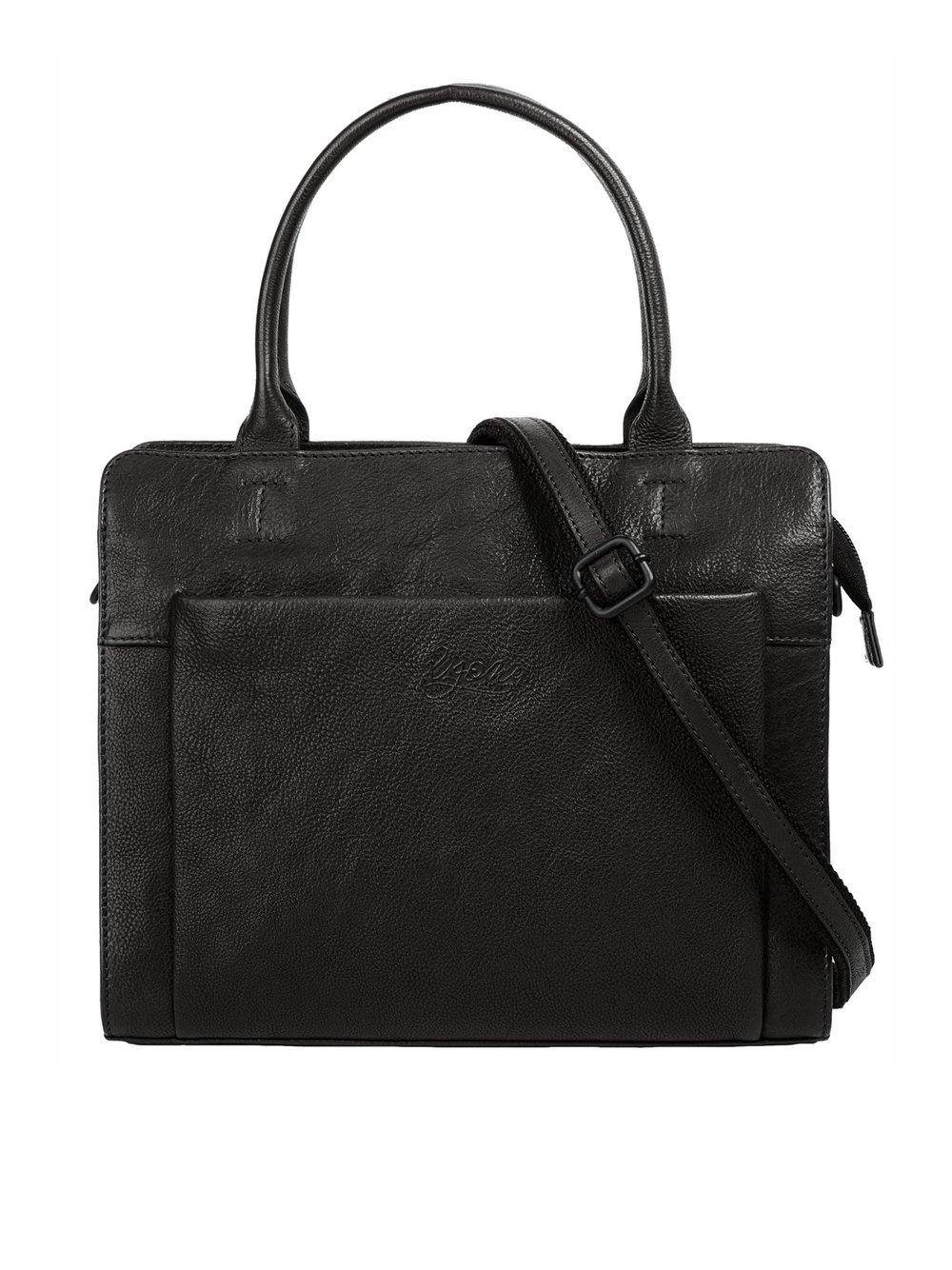 X-Zone Handtasche Damen Leder, schwarz von XZONE