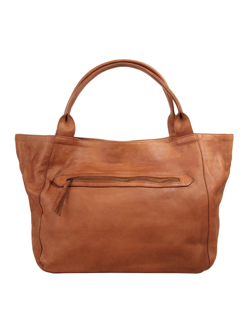 X-Zone Shopper Damen Leder, cognac von XZONE