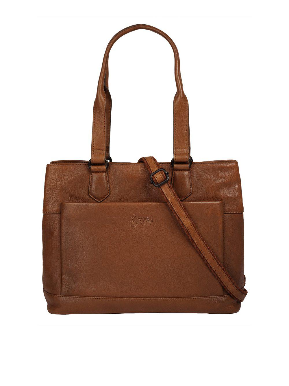 X-Zone Shopper Damen Leder, cognac von XZONE