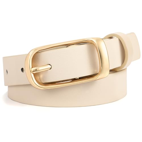 XZQTIVE Damen Ledergürtel – Modischer Gürtel für Frauen mit goldener Schnalle von XZQTIVE