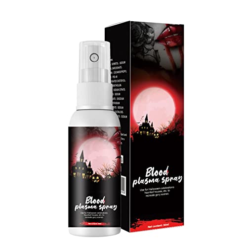 Farbentferner Haarfarbe Kunstblut Make-up Spray Halloween Universal Make-up Requisiten Blutspritzer Spray Plasma Kunstblut Blutsimulation Blut Menschliche Requisiten 30ml Farbenfreude Kissen von XZincer