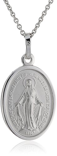 XAANA Anhänger Milagrosa/Wundertätige Madonna inkl. Kette 42-45 cm 925 Sterlingsilber AMZ0317 von Xaana