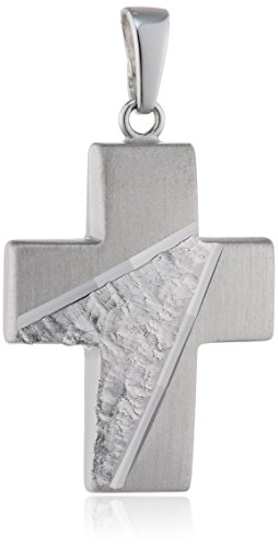 XAANA Herren-Anhänger Kreuz massiv aus 925er Sterlingsilber AMZ0330 von Xaana