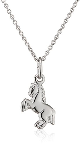 XAANA Mädchen-Anhänger Pferd inkl. Kette 36/38 cm aus 925er Sterlingsilber AMZ0405 von Xaana