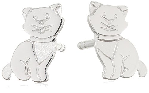 XAANA Mädchen-Ohrstecker Katze 925er Sterlingsilber AMZ00069 von Xaana