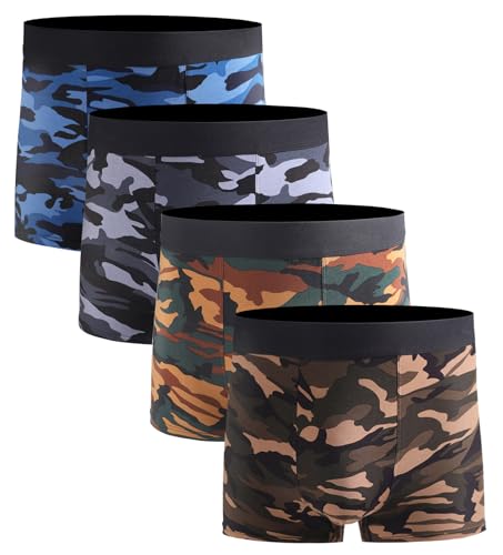 Xaanelr Herren Unterwäsche Boxer Briefs Bambus Viskose Trunks Weich Bequem Multipack, A021 - Trunks - 4er-Pack, XX-Large Xaanelr Herren Unterwäsche Boxer Briefs Bambus Viskose Trunks Weich Bequem Multipack, A021 - Trunks - 4er-Pack, XX-Large von Xaanelr