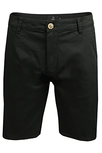 Xact Herren-Chinoshorts aus Baumwollstretch – Normale Passform (Black) 34 von Xact