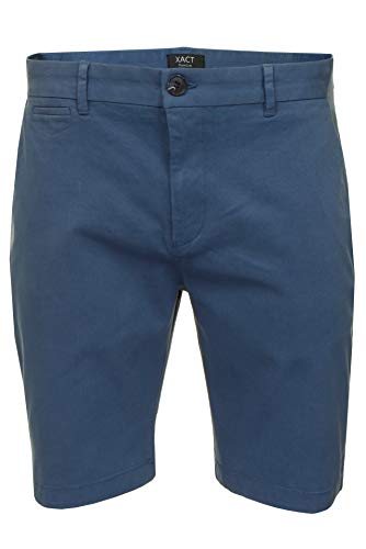 Xact Herren Premium maßgeschneiderte Stretch Chino Shorts (Horizon Blue) 36 von Xact