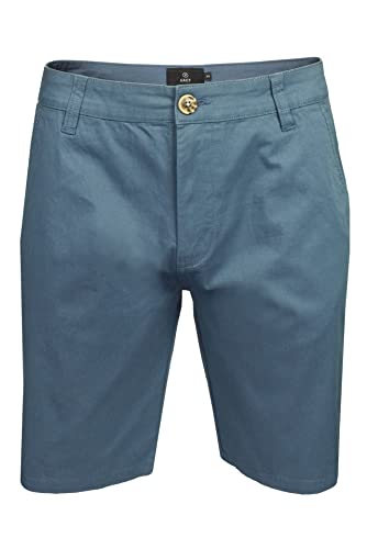 Xact Herren-Chinoshorts aus Baumwollstretch – Normale Passform (Blue Horizon) 30 von Xact