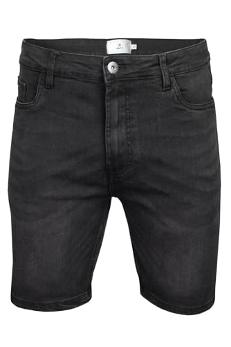 Xact Herren Jeansshorts/Jeans-Shorts aus Stretch-Denim, Regular Fit, 5-Pocket-Style, Indigo-Waschung, Sommer Look (Black Wash) 38 von Xact