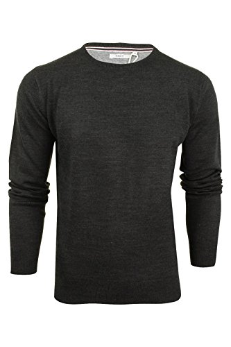 Xact Herren Jumper Pullover Rundhals (Dark Charcoal) XL von Xact