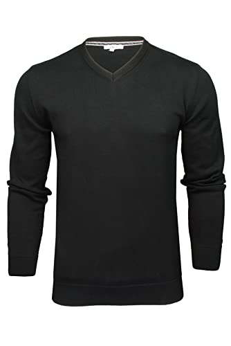 Xact Herren Jumper Pullover V-Neck (Black) XL von Xact