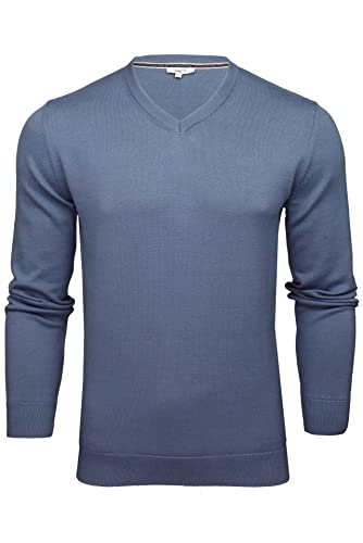 Xact Herren Jumper Pullover V-Neck (Royal Blue) XXL von Xact