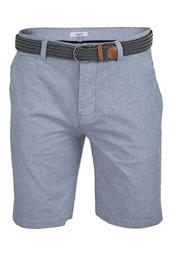 Xact Herren Oxford Chino Shorts mit Gürtel (Oxford Navy) 44 von Xact