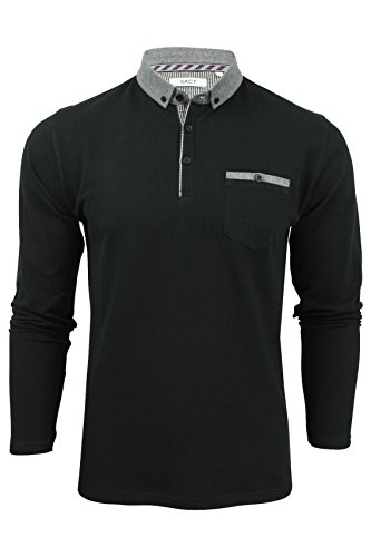 Xact Herren Poloshirt Langarm (Black) XXL von Xact